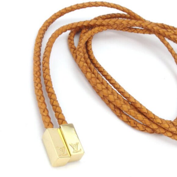 Louis Vuitton belt Beige Gold Leather Gold Hardware Woman main image 7